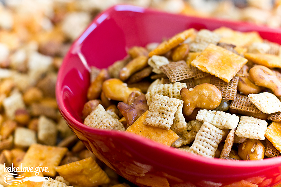 Spicy Chex Party Mix - Bake Love Give