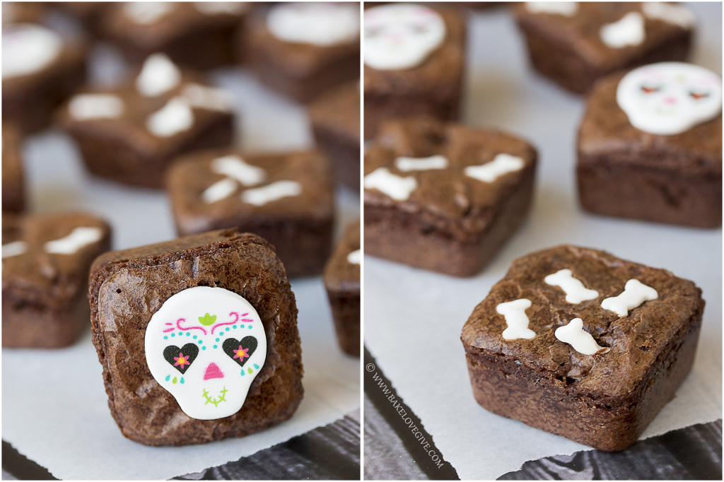 Dia de los Muertos Brownie Bites