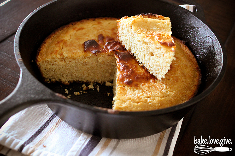 buttermilk skillet cornbread - Bake Love Give